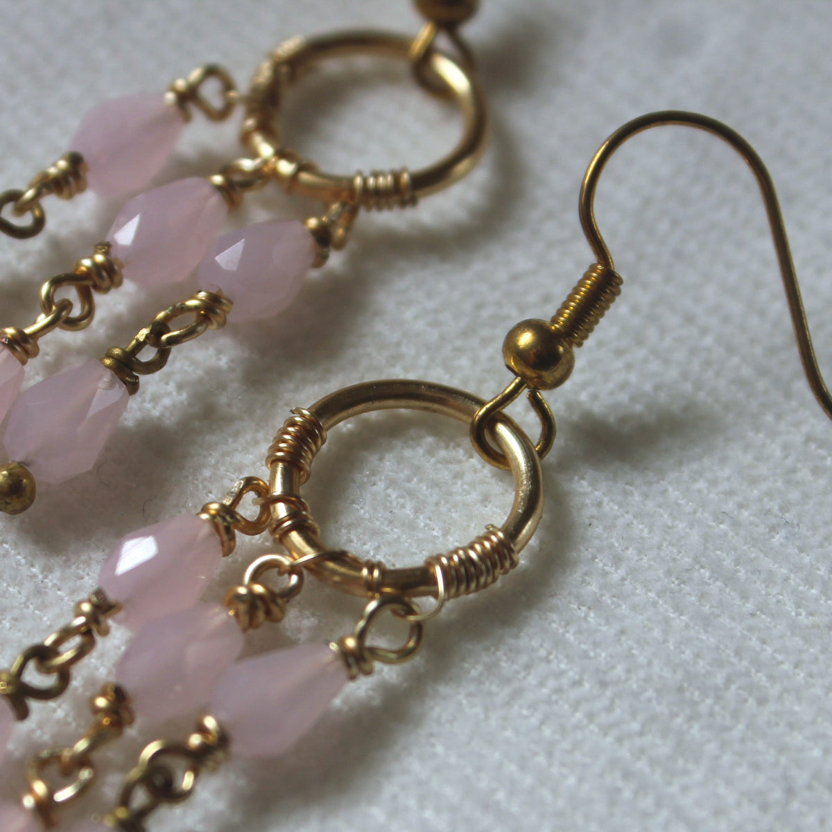 Pink Peony Dangle