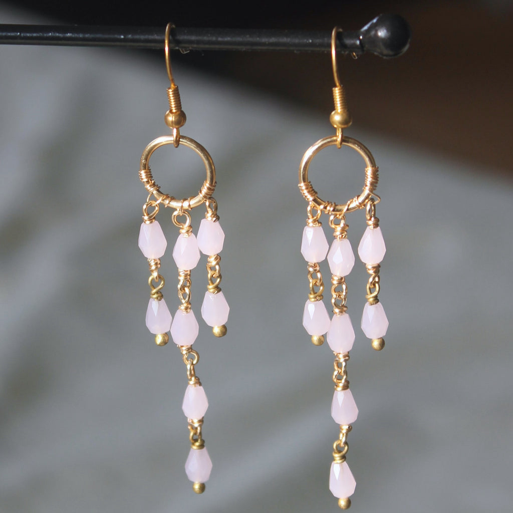 Pink Peony Dangle