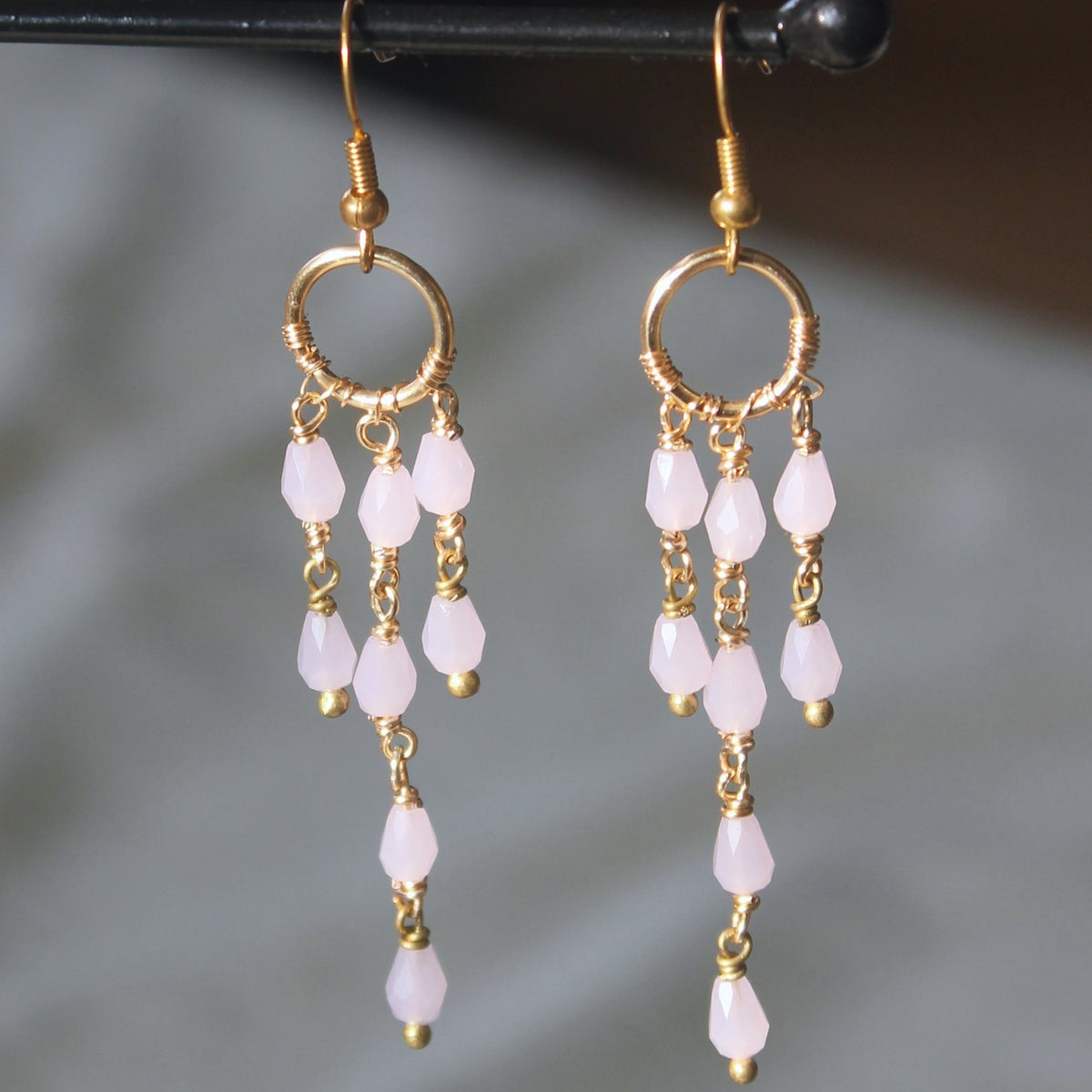 Pink Peony Dangle