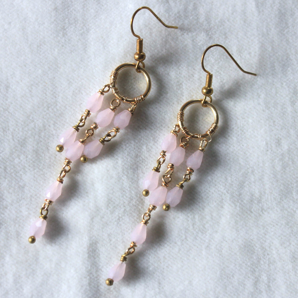 Pink Peony Dangle