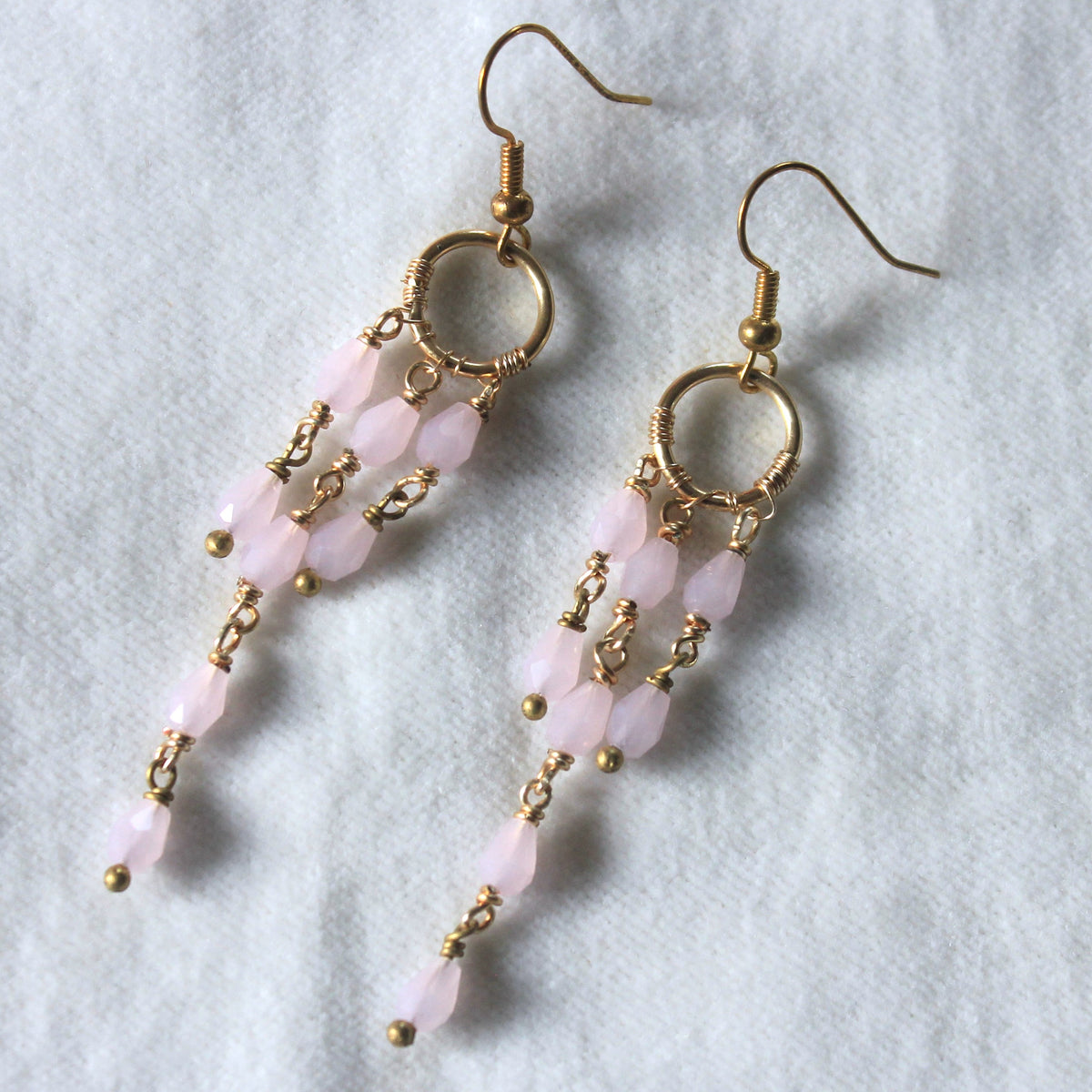 Pink Peony Dangle
