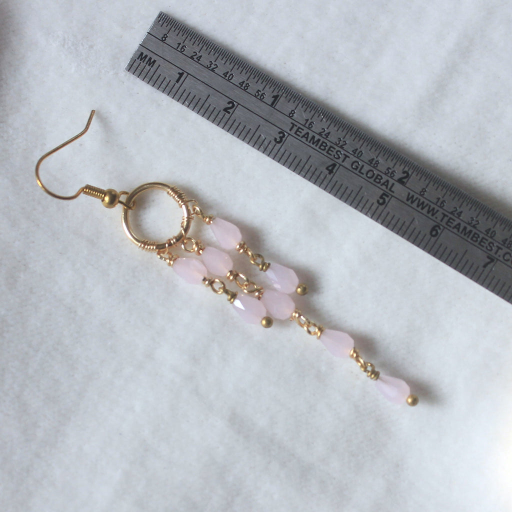 Pink Peony Dangle