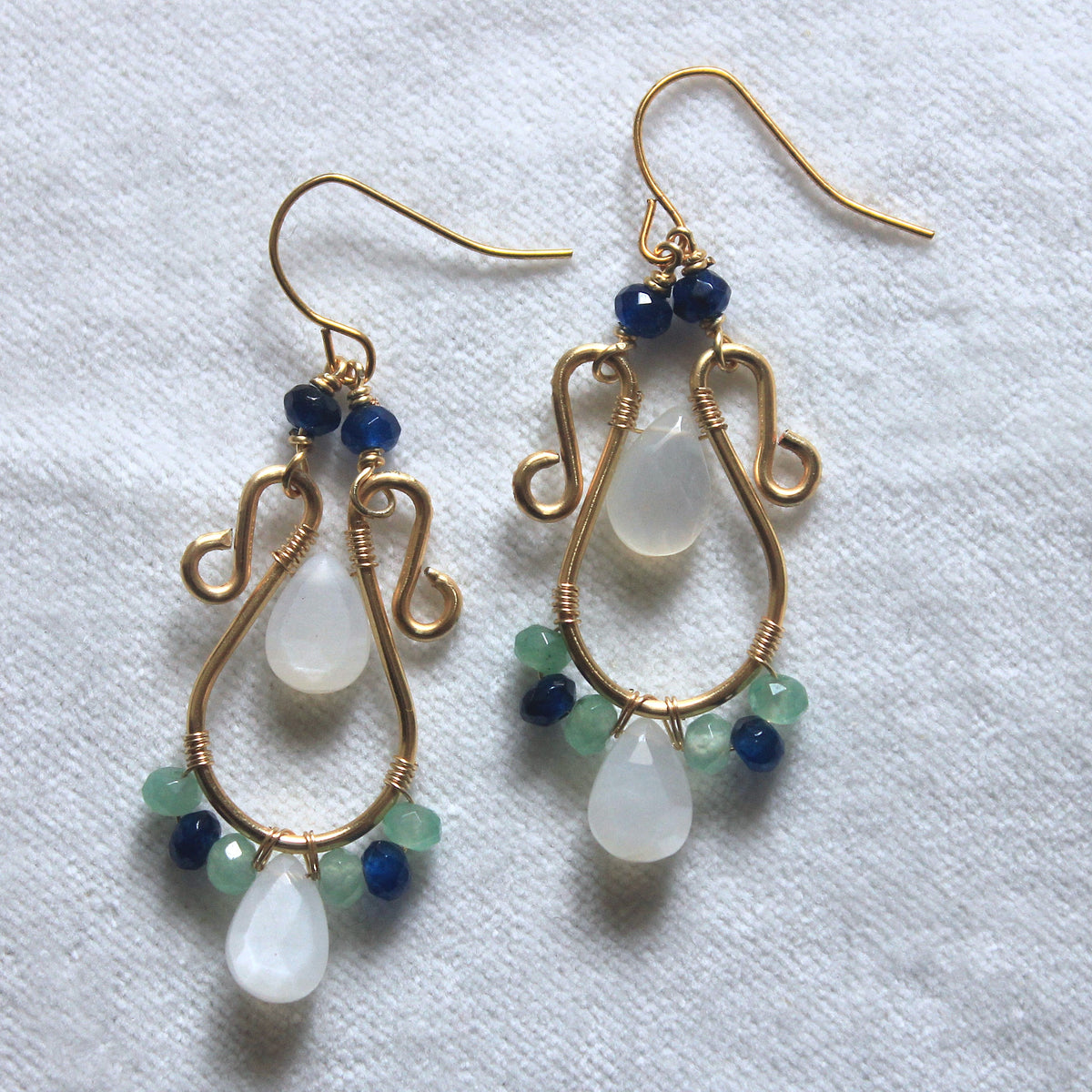 Lagoon Swirl Dangle