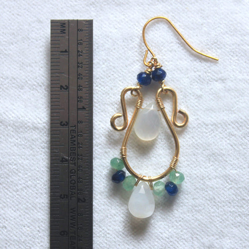 Lagoon Swirl Dangle