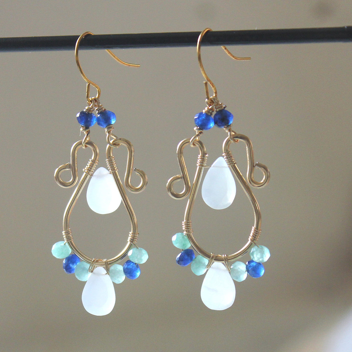 Lagoon Swirl Dangle
