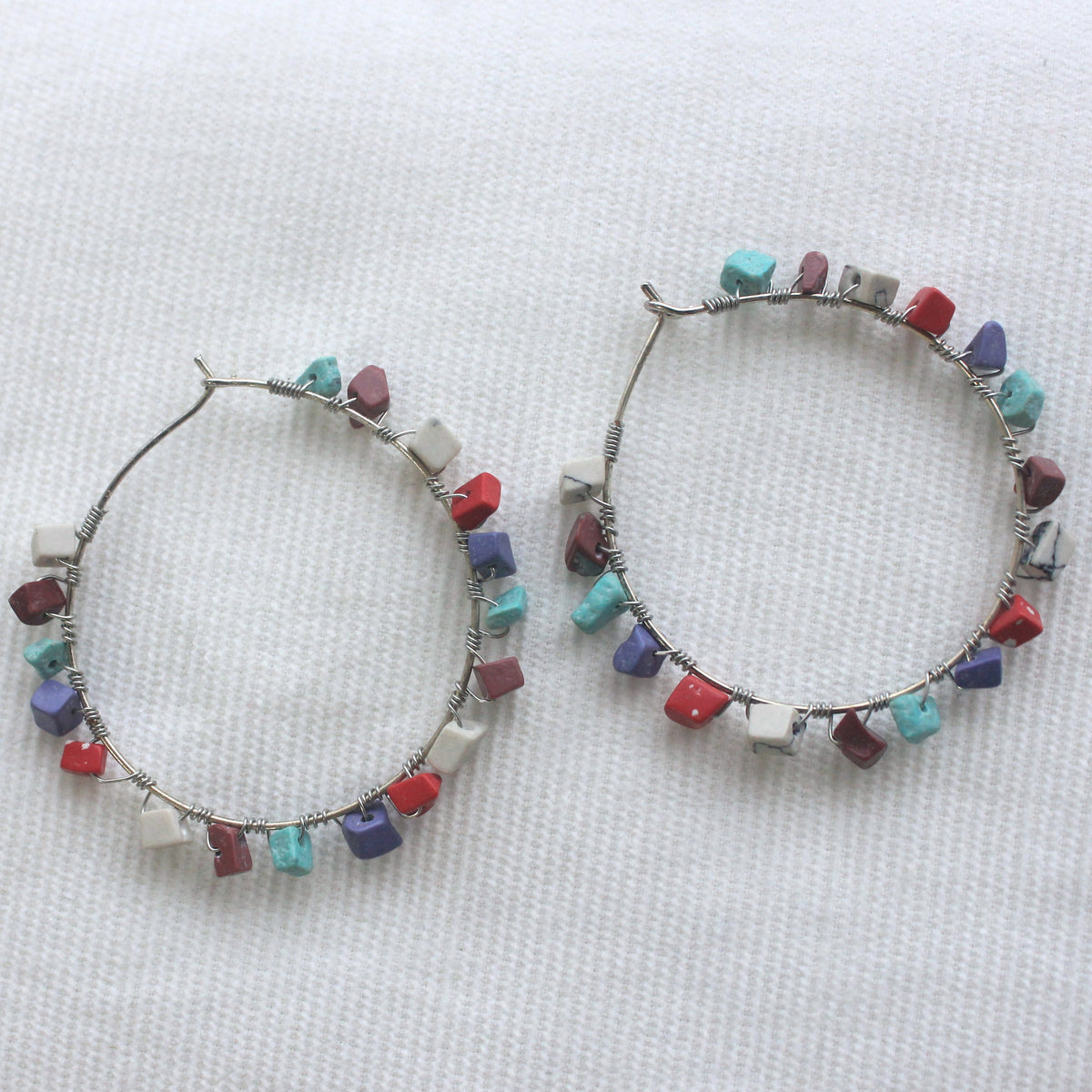 Boho Confetti Hoops